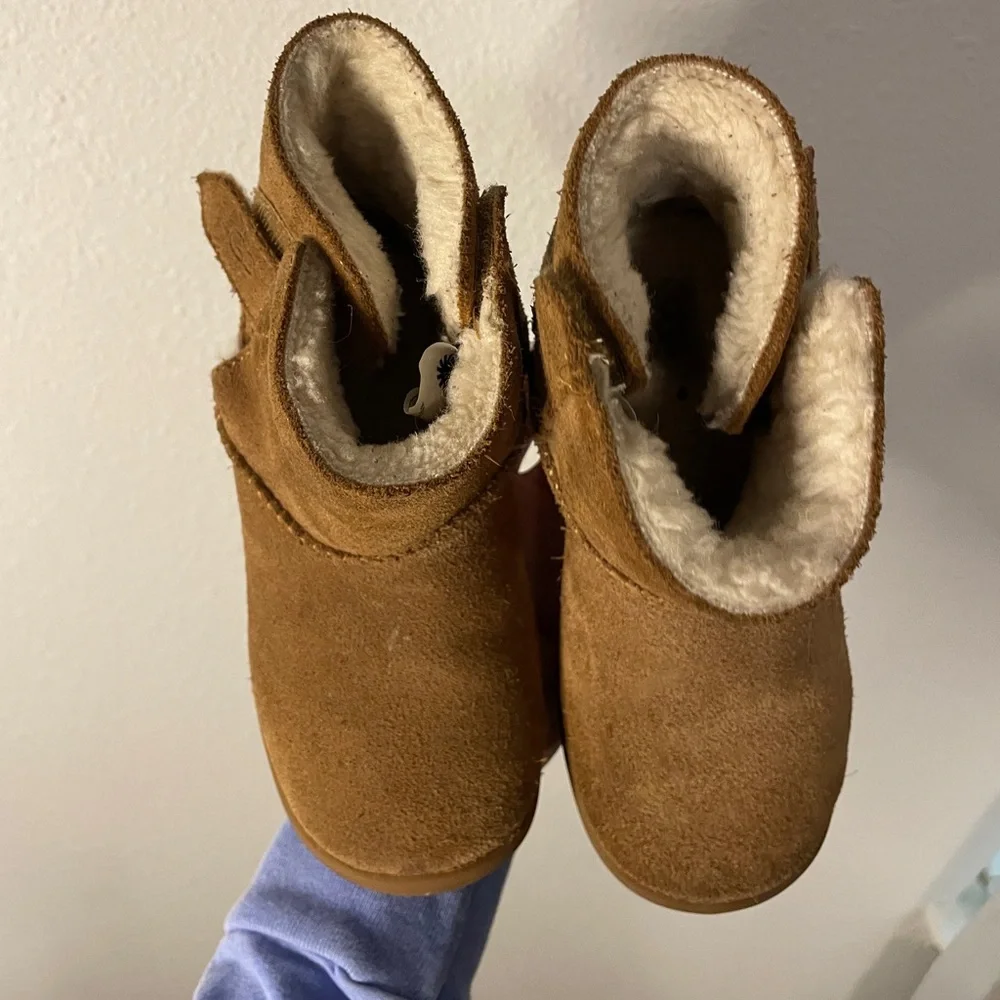 UGG Toddler Kids Girls Sz 11 Keelan Winter Boots Brown Suede